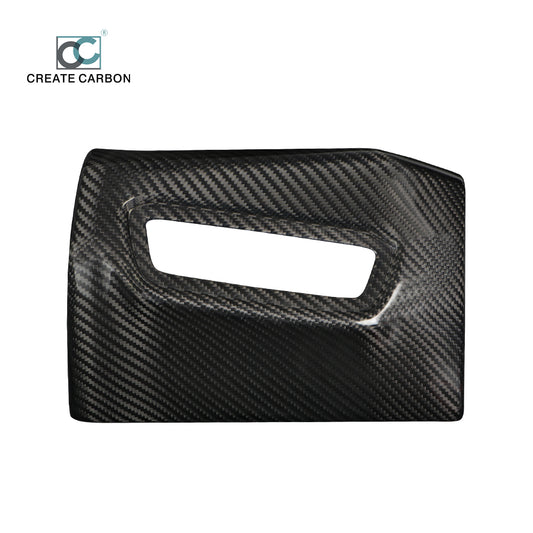 JSWAN Dry Carbon Fiber Headlight Power Switch Panel Cover Fit For Supra A90 MK5(LHD)