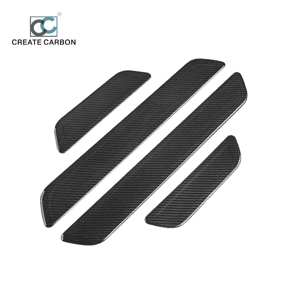 JSWAN Dry Carbon Fiber Car Door Pedal Cover for Tesla model 3 Y