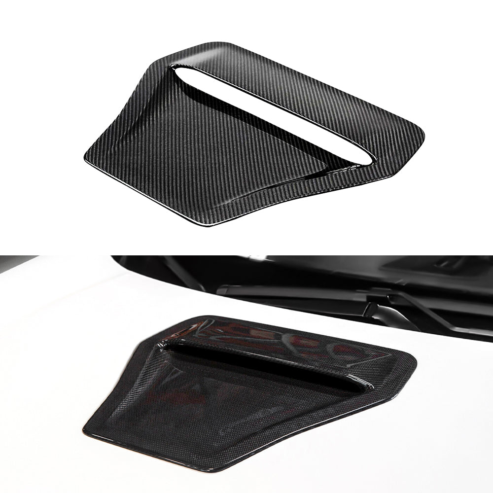 Real Carbon Fiber Hood Scoop Air Intake Vent Cover for Honda Civic Type R FK8 | Enhance Performance & Style