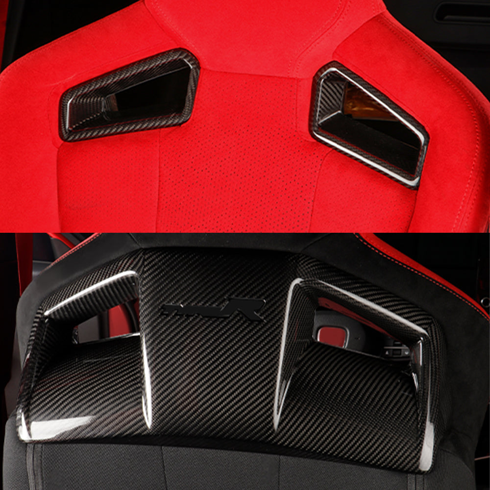 Dry Carbon Fiber Front Seat Garnish for Civic Type R FL5 2023