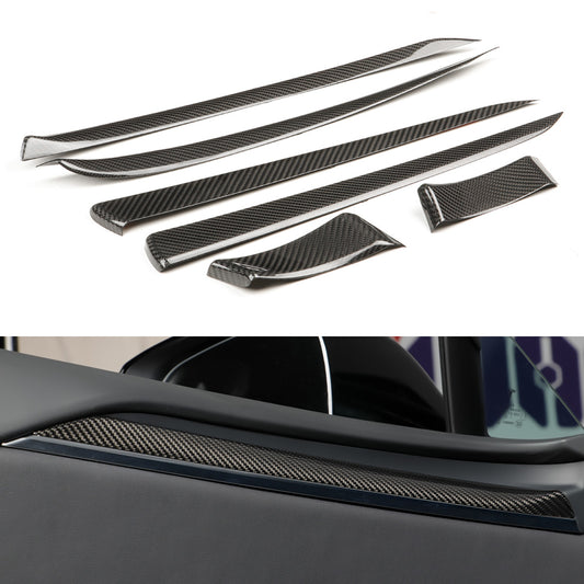 Dry Carbon Fiber Door Panel Trim For Tesla Model X