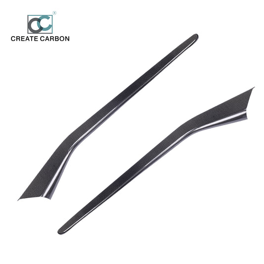 JSWAN Dry Carbon Fiber  Center Control Side Trim for Tesla Model 3 Y