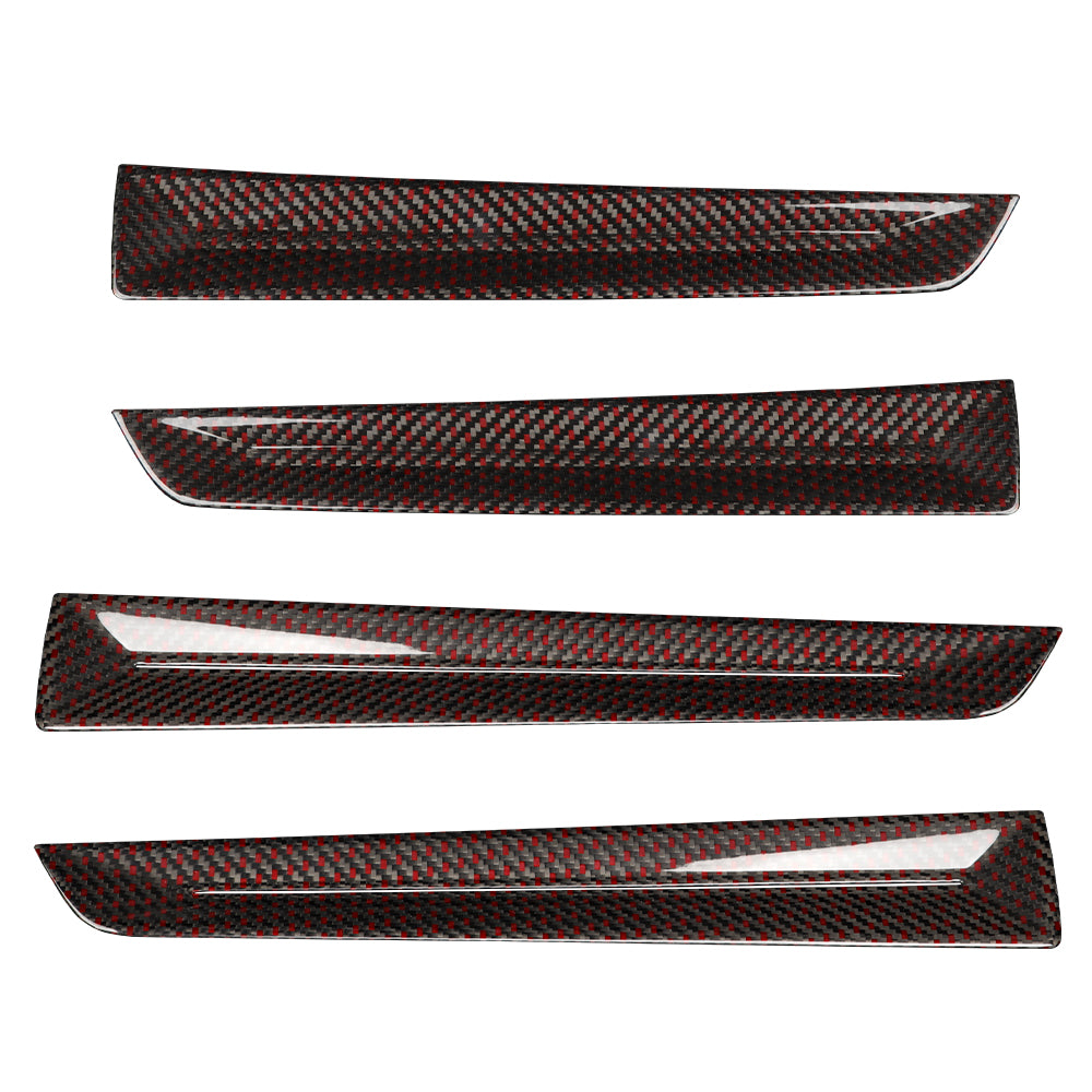 JSWAN Dry Red Carbon Fiber Door Trims 4pcs for Civic Type R FL5 2023