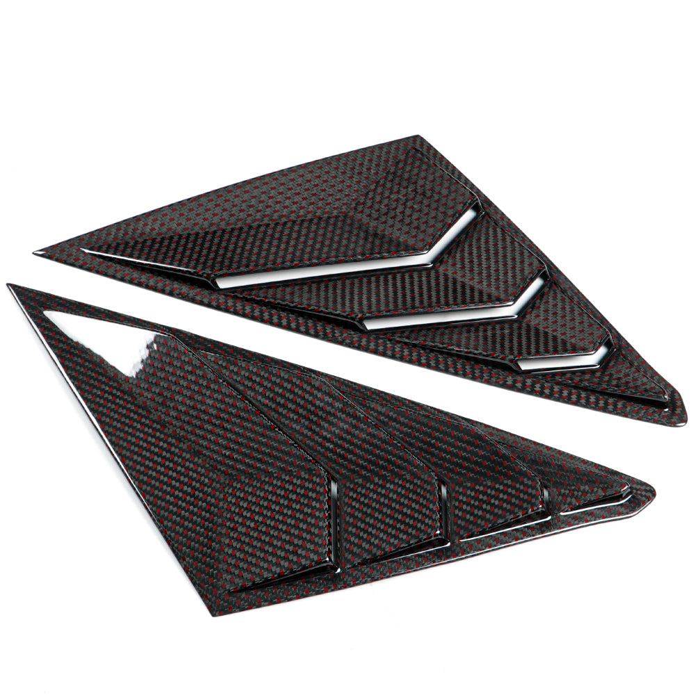 JSWAN Dry Red Carbon Fiber Louvers for Civic Type R FL5 2023