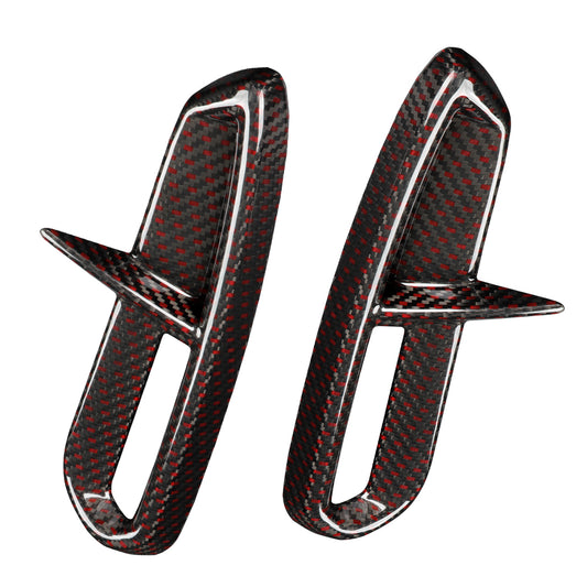 JSWAN Dry Red Carbon Fiber Reflector Cover for Civic Type R FL5 2023