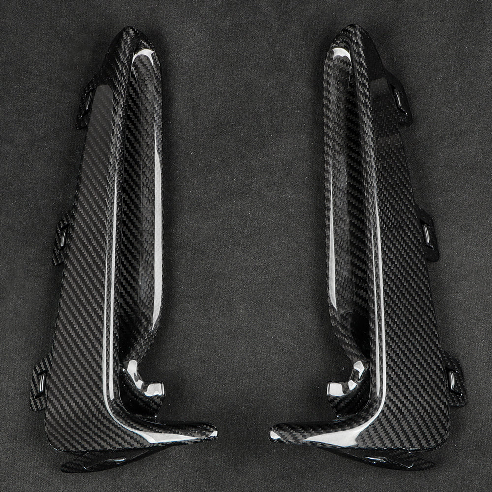 Create Carbon Dry Carbon Fiber Front Bumper Side Cover Replacements for Honda Civic Type R FL5 (2023+)