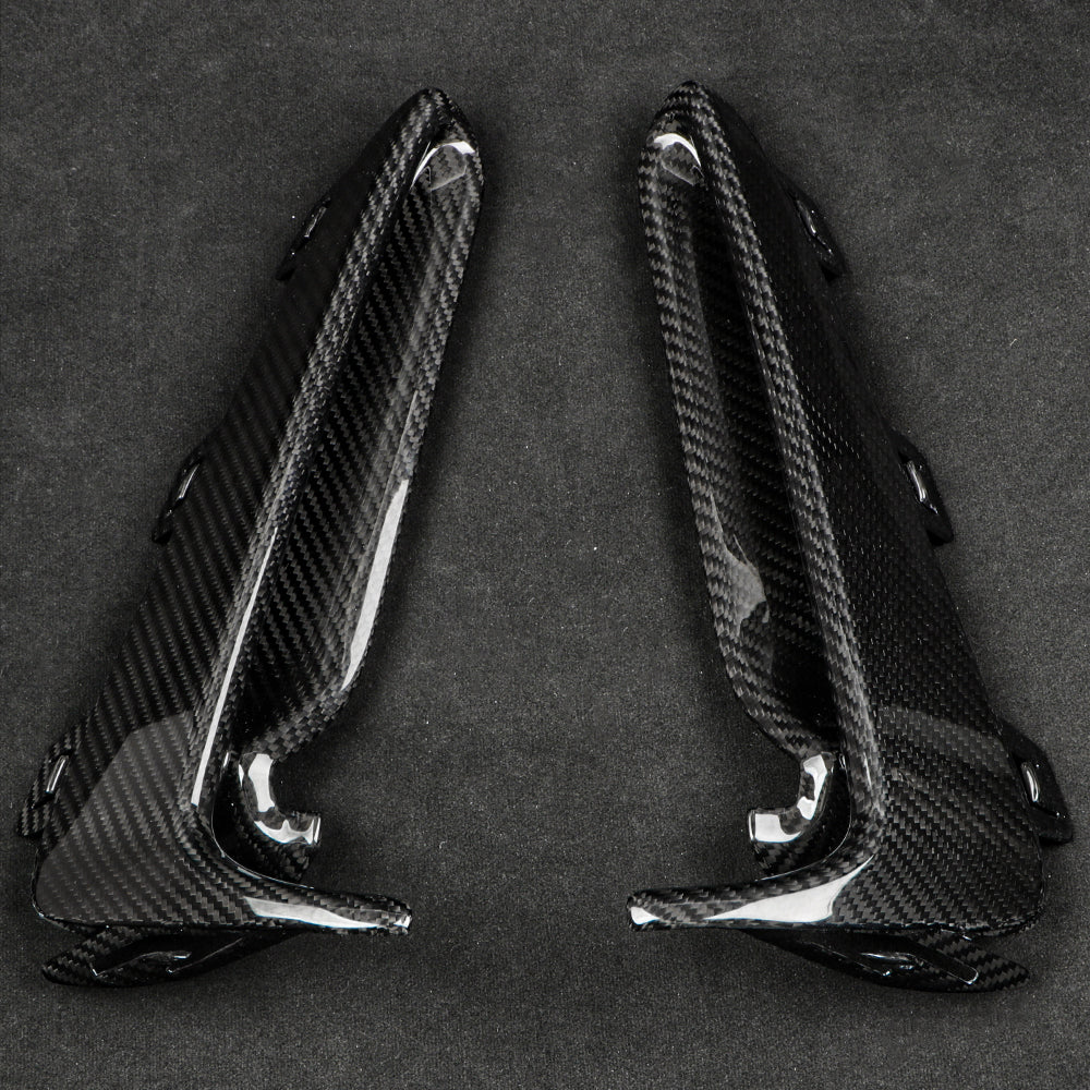 Create Carbon Dry Carbon Fiber Front Bumper Side Cover Replacements for Honda Civic Type R FL5 (2023+)