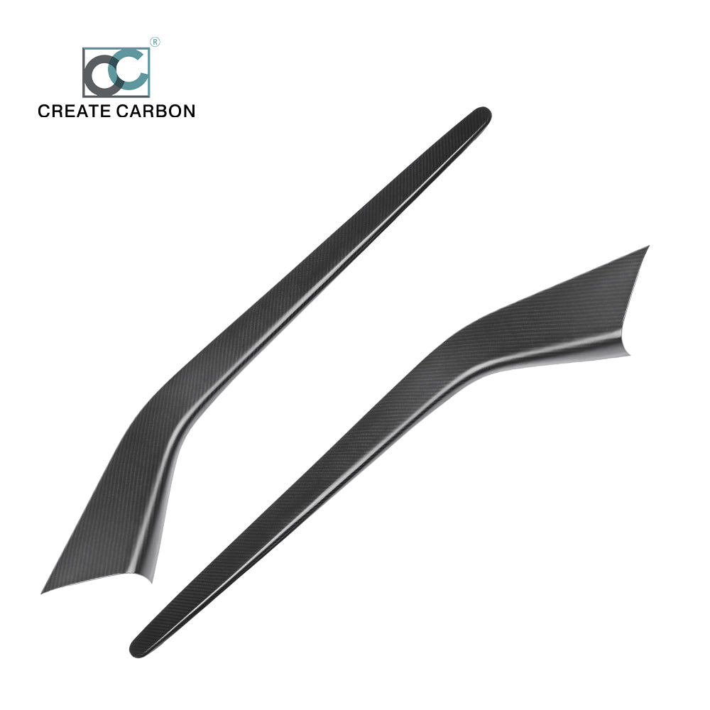 JSWAN Dry Carbon Fiber  Center Control Side Trim for Tesla Model 3 Y