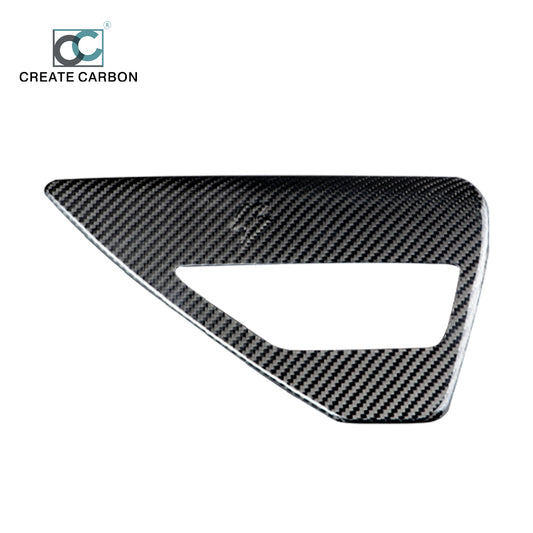 JSWAN Dry Carbon Fiber Charging Port Panel Trim Cover for Tesla model 3 Y