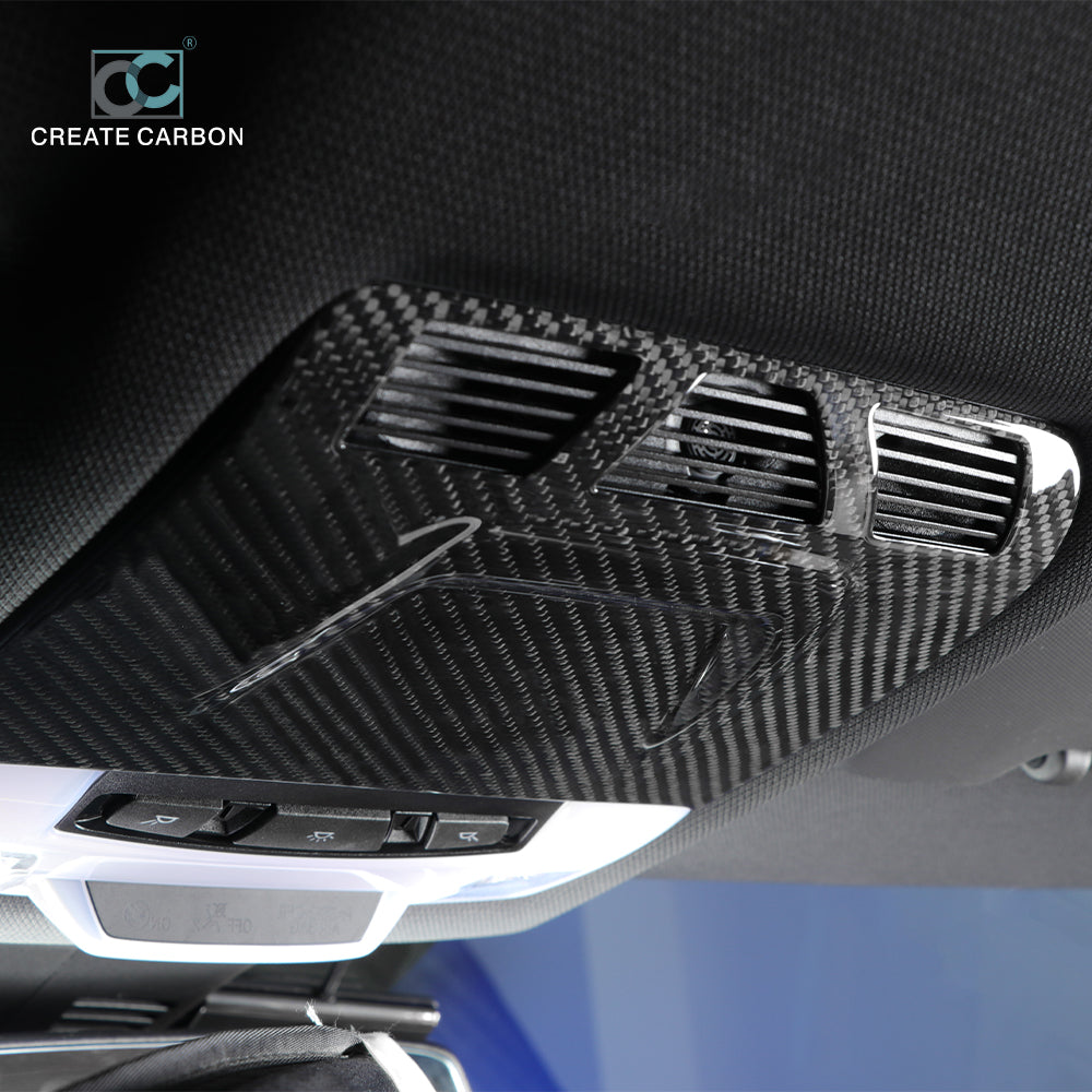 JSWAN Dry Carbon Fiber Reading Light Trim Cover Fit For Supra A90 MK5 2021-2023