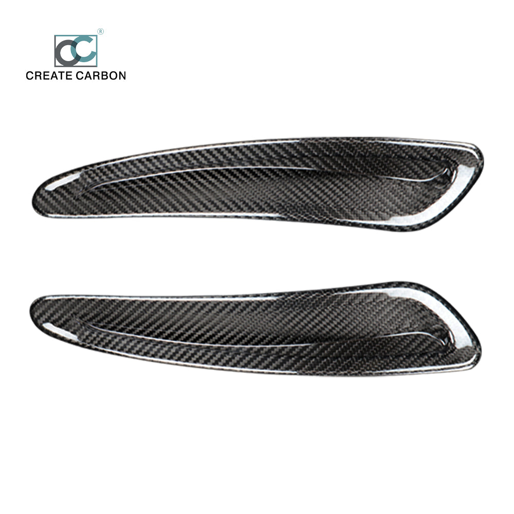 Real Carbon Fiber Hood Air Vent Trim Cover For Toyota Supra MK5 A90 2019+