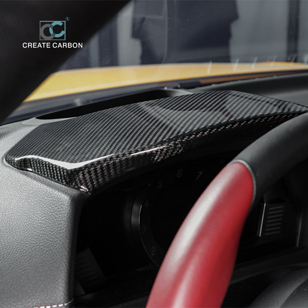 JSWAN Dry Carbon Fiber Center Console Dashboard Panel Cover Trim Fit For Supra A90 MK5