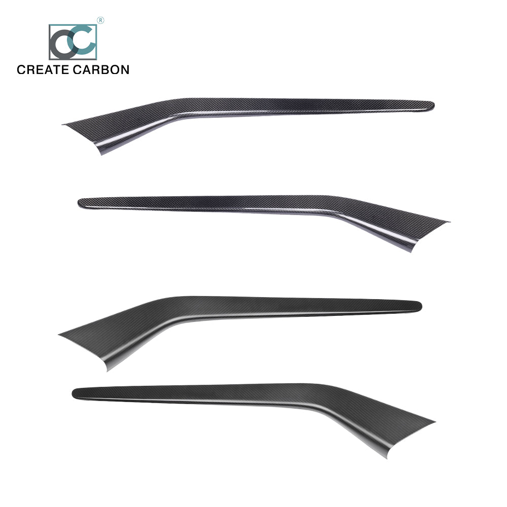 JSWAN Dry Carbon Fiber  Center Control Side Trim for Tesla Model 3 Y