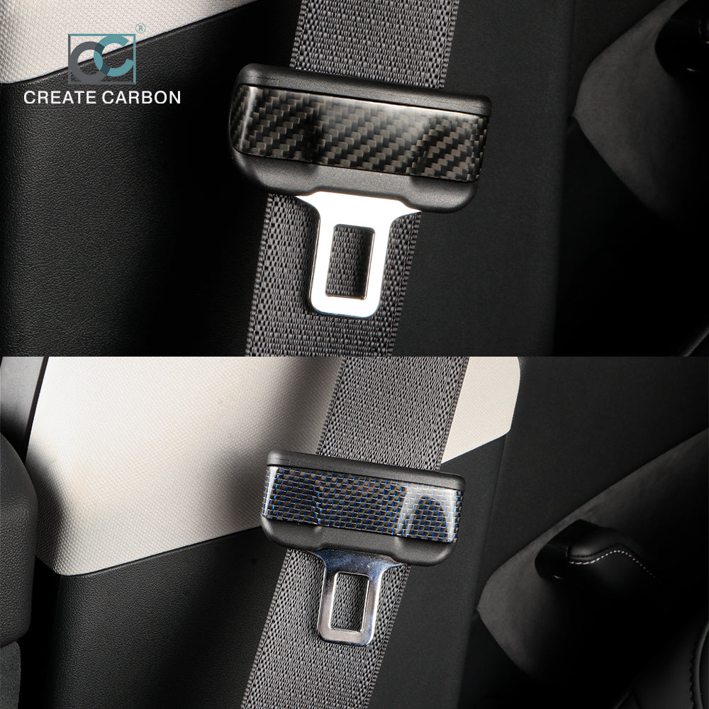 JSWAN Dry Carbon Fiber Safety Belt Buckle for Tesla model 3 Y