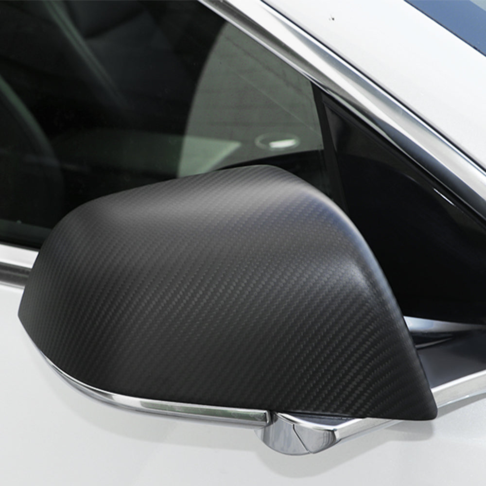 JSWAN Dry Carbon Fiber Mirror Cover for Tesla model 3 Y