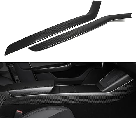 CREATE CARBON Real Carbon Fiber Center Console Side Cover for Tesla Model 3 Highland Performance (2024+)