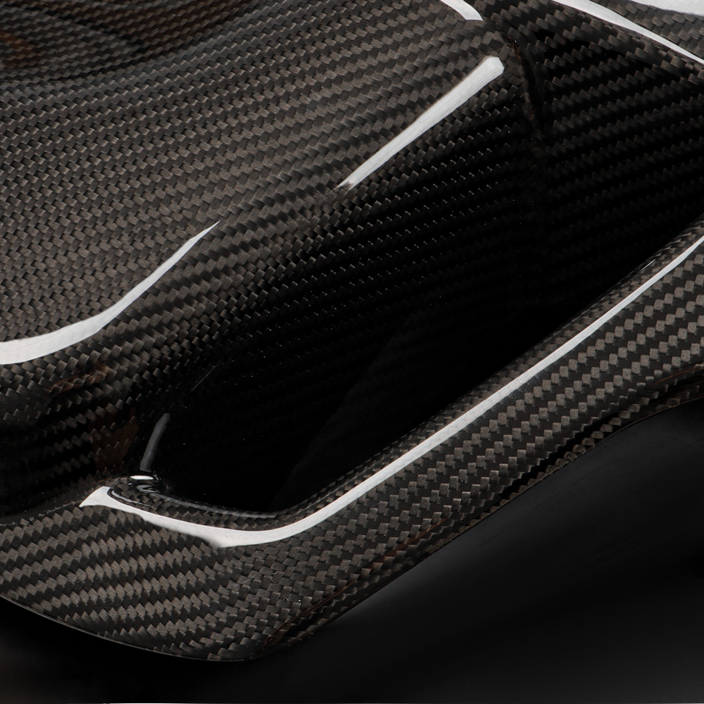 CREATE CARBON Carbon Fiber Backseat Cover for 10th Gen Civic Type R FK8 – Glossy Black Seat Backrest Trim Overlay & Anti-Kick Pad Protector