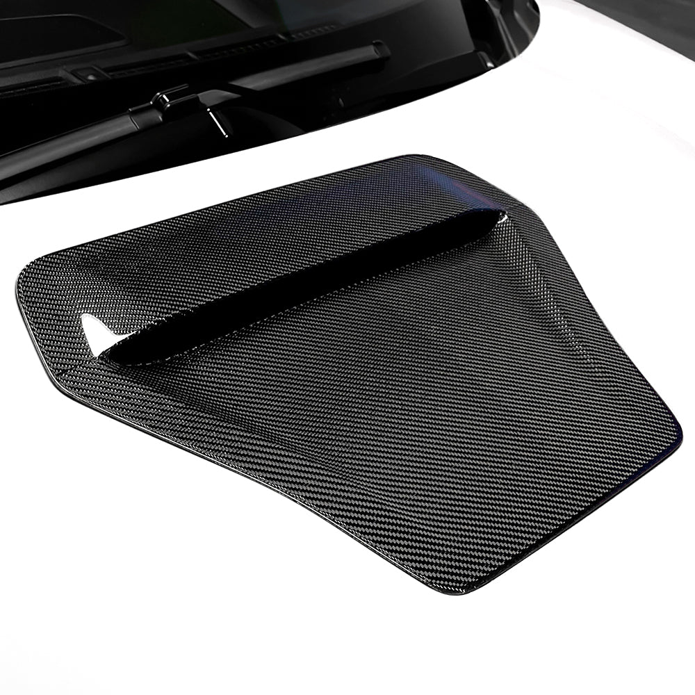 Real Carbon Fiber Hood Scoop Air Intake Vent Cover for Honda Civic Type R FK8 | Enhance Performance & Style