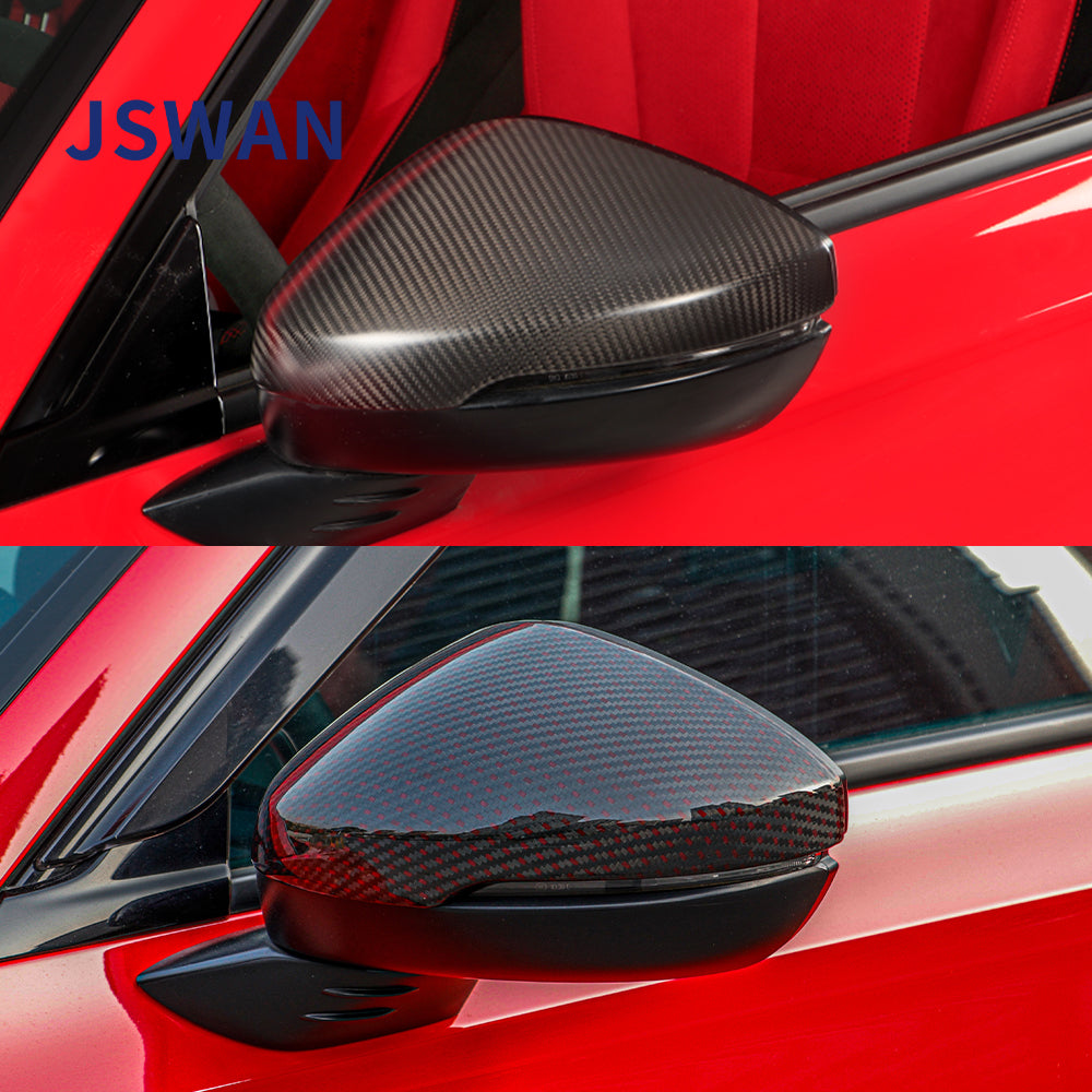 JSWAN Dry Carbon Fiber Rear Mirror Cover for Civic Type R FL5 2023