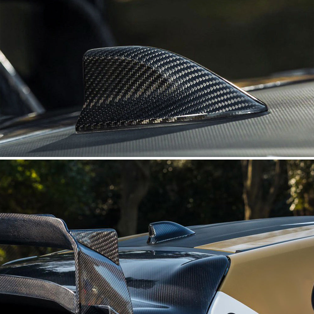 CREATE CARBON Gloss Carbon Fiber Shark Fin Antenna Cover for Toyota GR Corolla/GR Yaris | 2023+ Premium Upgrade