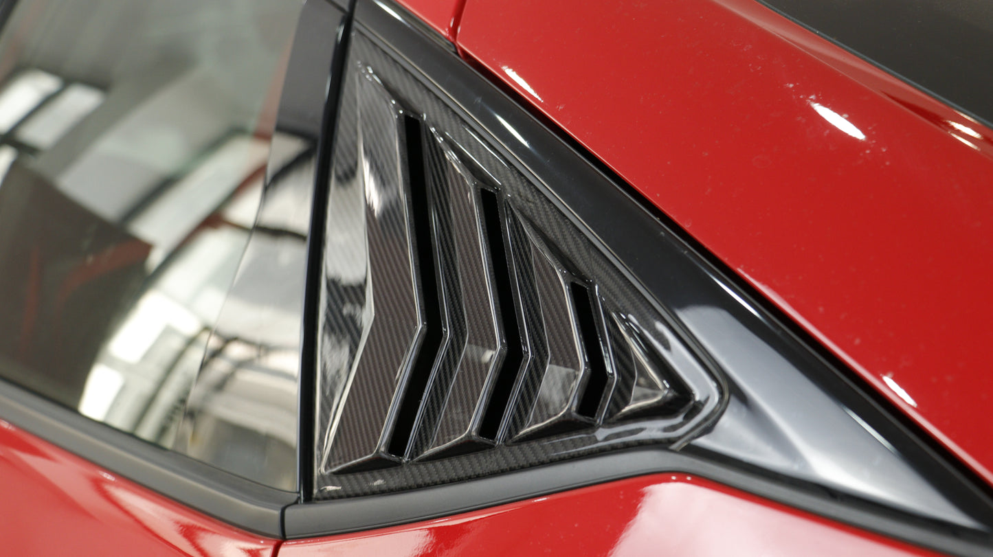 JSWAN Dry Carbon Fiber Louvers For Civic Type R FL5 2023