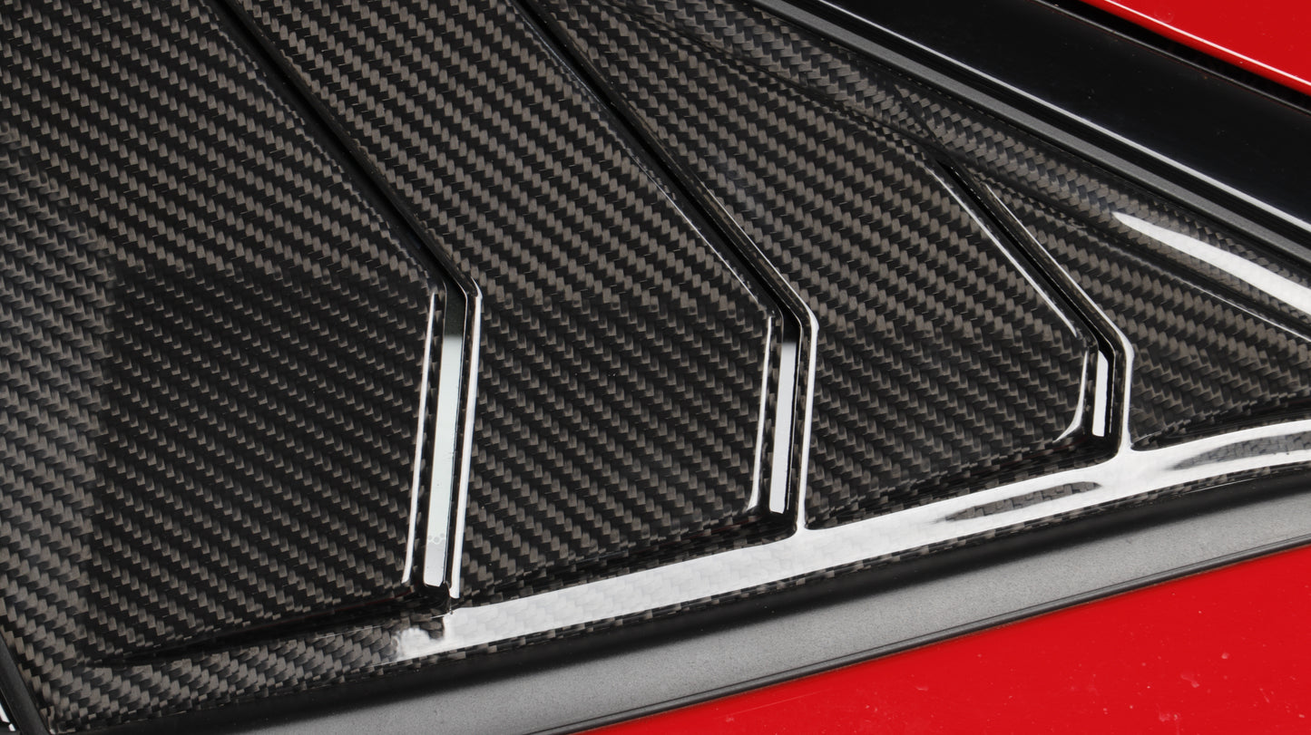 JSWAN Dry Carbon Fiber Louvers For Civic Type R FL5 2023