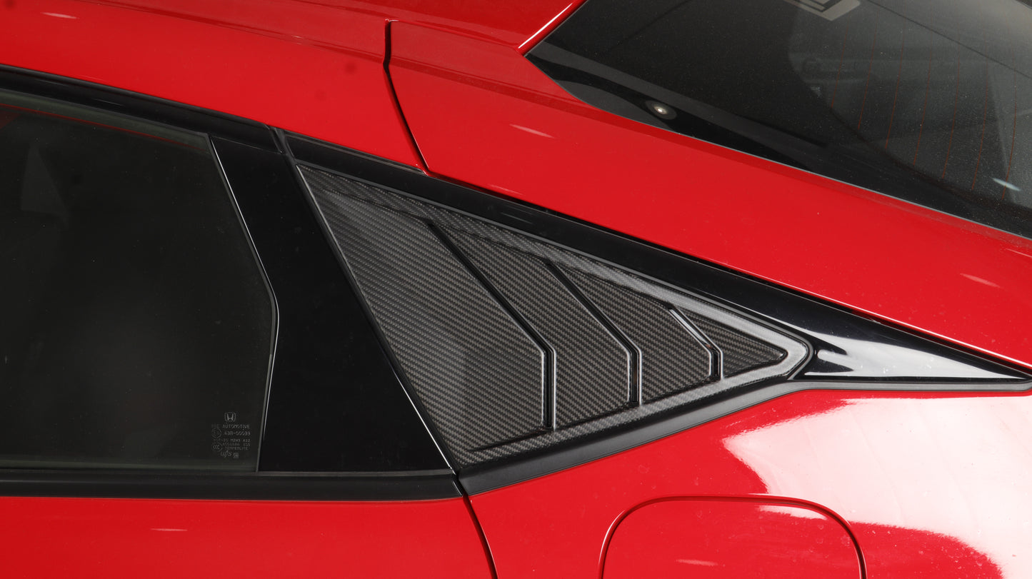 JSWAN Dry Carbon Fiber Louvers For Civic Type R FL5 2023