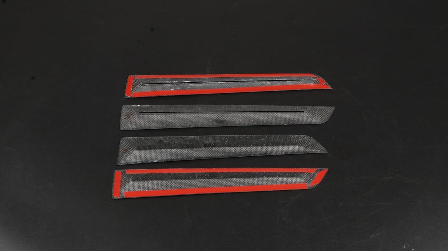 JSWAN Dry Carbon Fiber Door Trims 4pcs for Type R FL5 2023